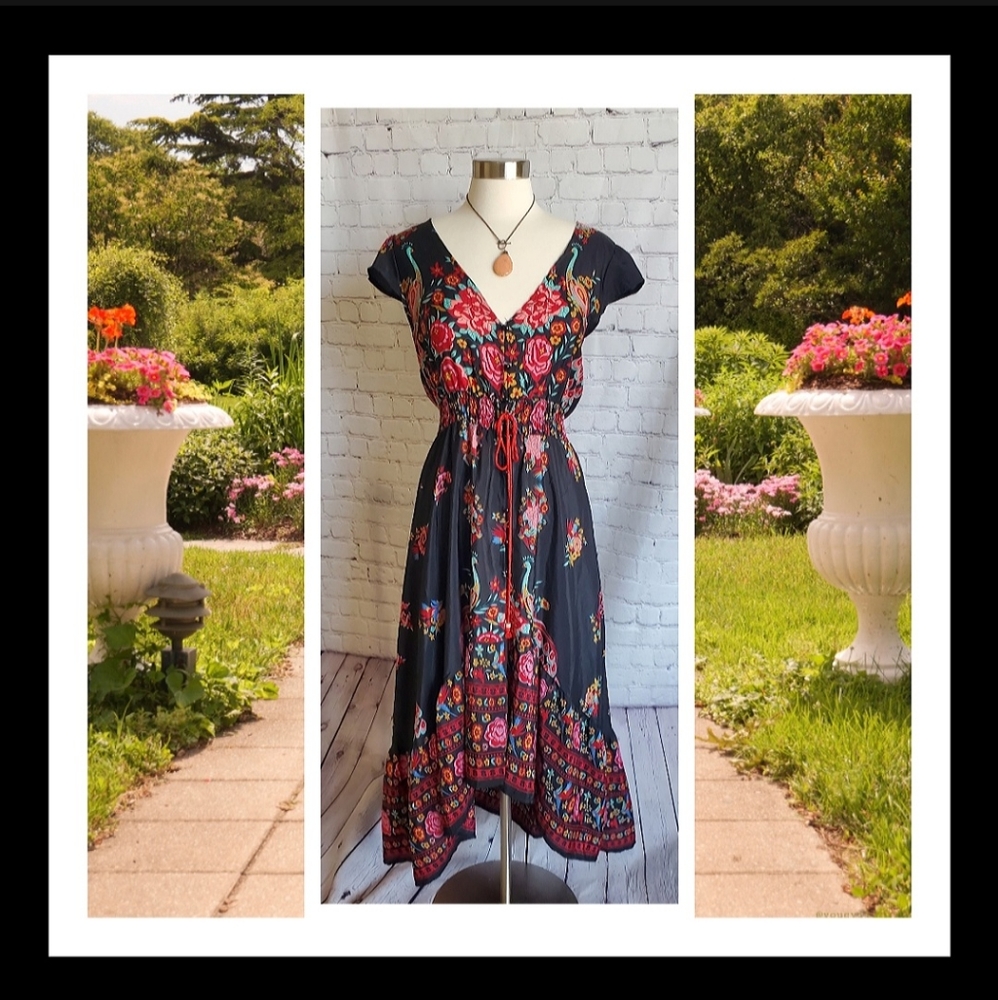 Colorful Print Dress